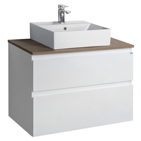 Súprava kúpeľňového nábytku ALTAIR, šírka 78,1 cm, biela/dub emporio AI280-01 AQUALINE