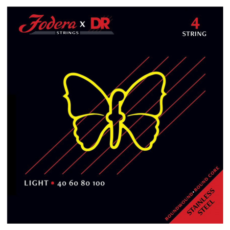 DR Strings Fodera Stainless Steel 4 Light 40100