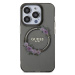 Guess PC/TPU Flowers Ring Glossy Logo MagSafe Apple iPhone 15 Pro GUHMP15LHFWFCK Black