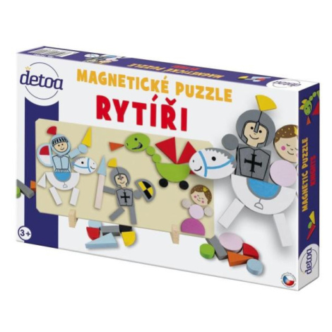 Magnetické puzzle rytieri Teddies