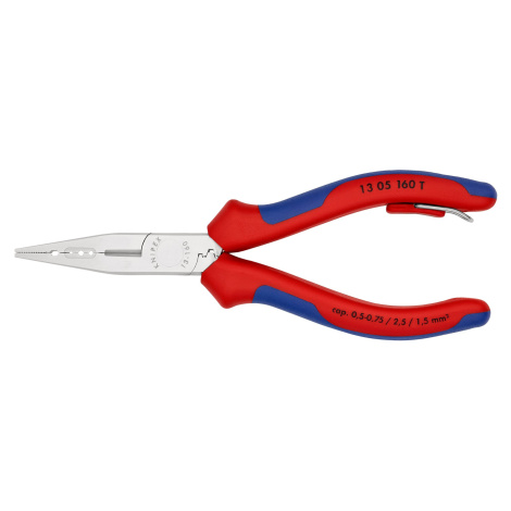 KNIPEX Kliešte elektrikárske chrómované TT 1305160T