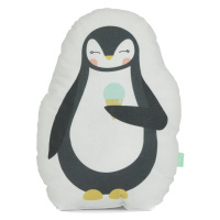 Vankúšik z čistej bavlny Happynois Penguin, 40 × 30 cm