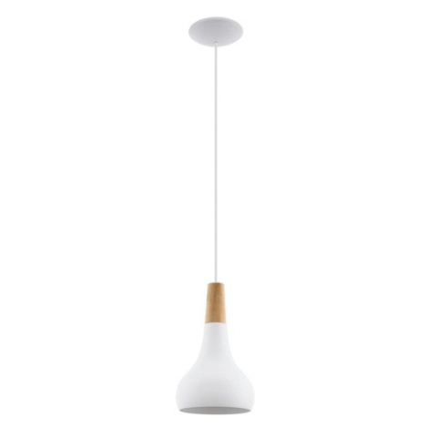 Osvetlenie Eglo Sabinar 18x110 cm kov biela, drevo 96981