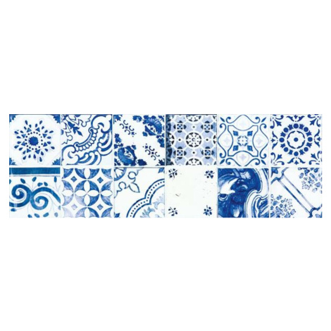Dekor Rako Majolika modrá 20x60 cm lesk WARVE146.1