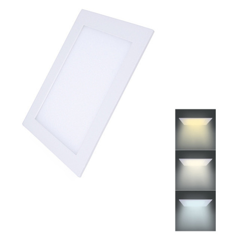 Solight LED mini panel CCT, podhľadový, 6W, 450lm, 3000K, 4000K, 6000K, štvorcový