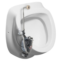 ISVEA - DYNASTY urinál s automatickým splachovačom 6V DC, zakrytý prívod vody, 39x48 cm 10SZ9200