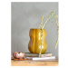 Hnedá sklenená ručne vyrobená váza (výška 20 cm) Pumpkin – Bloomingville
