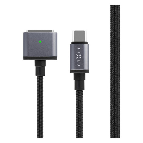 Opravený napájací kábel USB-C/MagSafe 3 140W 2m sivý FIXED