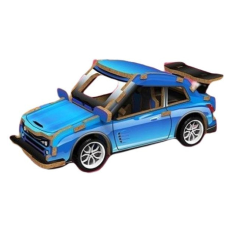 3D puzzle drevené - Závodné auto 13 cm