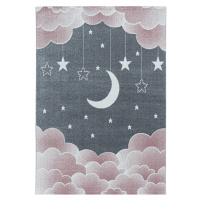 Dětský kusový koberec Funny 2101 pink - 160x230 cm Ayyildiz koberce