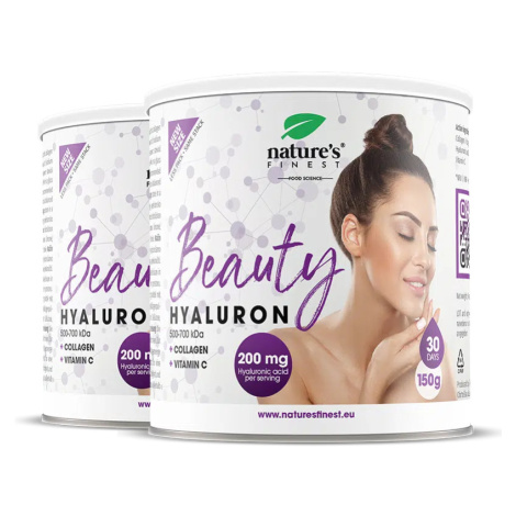 Nature's Finest Beauty Hyaluron | kolagenové peptidy + kyselina hyaluronová pro hydrataci pokožk
