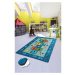 Modrý detský protišmykový koberec Chilam Seksek, 100 x 160 cm