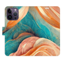 Flipové puzdro iSaprio - Blue and Orange - iPhone 14 Pro Max