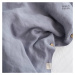 Svetlosivé obliečky na dvojlôžko z konopného vlákna 200x200 cm - Linen Tales