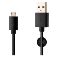 FIXED Rapid Charge dátový a nabíjací kábel MicroUSB, 2,4A čierny