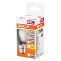 Kvapková LED žiarovka OSRAM B22d 4W 2 700K matná