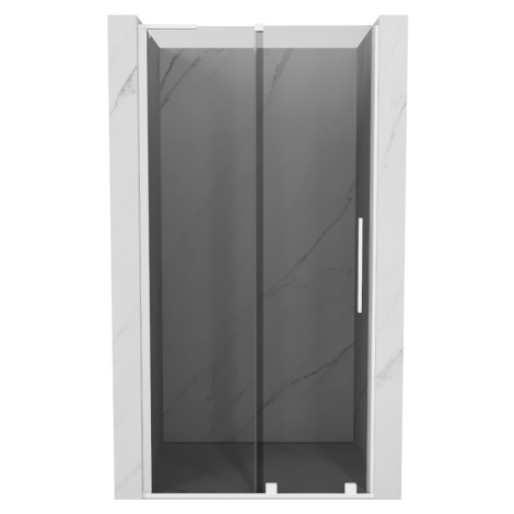 MEXEN/S - Velar L posuvné sprchové dvere 90, grafit, biela 871-090-003-41-20