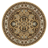 Kusový koberec TEHERAN T-117 beige kruh - 190x190 (průměr) kruh cm Alfa Carpets