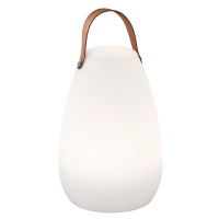 Bielo-hnedá LED stolová lampa (výška 26 cm) Ruby – Fischer & Honsel