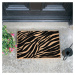 Rohožka z prírodného kokosového vlákna Artsy Doormats Zebra, 40 x 60 cm