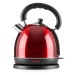 Klarstein Teatime varič na vodu čajová kanvica 1850-2200 W 1,8 l ušľachtilá oceľ rubínovo červen