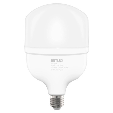 RLL 446 T120 E27 bulb 40W WW      RETLUX