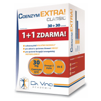 COENZYM EXTRA! CLASSIC 30 MG Coenzym Q10 + Omega 3 PUFA + Vitamín E - DA VINCI, 60 kapsúl