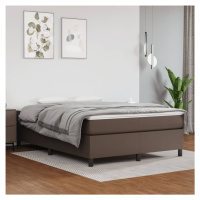 vidaXL Rám na boxspring posteľ, hnedý 140x200 cm, umelá koža