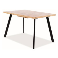 Sconto Jedálenský stôl BRACK dub artisan/čierna