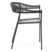 Sivé jedálenské stoličky z umelého ratanu v súprave 4 ks Futadera – Kave Home
