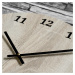 Dizajnové nástenné hodiny - Basic, Dub Sonoma
