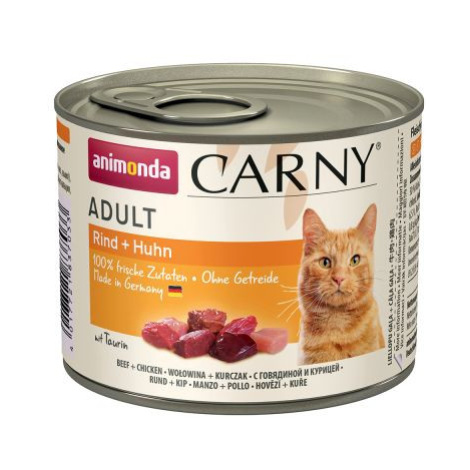 ANIMONDA cat konzerva CARNY hovädzie / kura - 400g