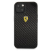 Ferrari Real Carbon Kryt pre iPhone 13 mini, Čierny