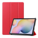 Samsung Galaxy Tab S7 11.0 / Tab S8 11.0, puzdro na priečinky, Trifold, červené
