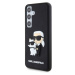 Karl Lagerfeld 3D Rubber Karl and Choupette Zadný Kryt pre Samsung Galaxy S24 Black