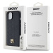 DKNY PU Leather Repeat Pattern Stack Logo Magsafe Apple iPhone 14 DKHMP14SPSHRPSK Black