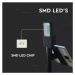 Pouličné LED svietidlo solárne  50W, 4000K, 4000lm, čierne VT-ST200 (V-TAC)