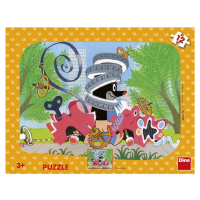 Dino Puzzle doskové Krtko opravár 12 dielikov