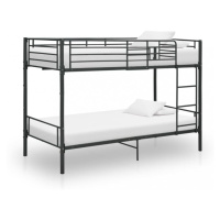 Poschodová posteľ 90x200 cm kov Dekorhome Čierna,Poschodová posteľ 90x200 cm kov Dekorhome Čiern