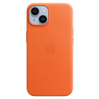 Apple Kožený kryt s MagSafe pre iPhone 14 Orange, MPP83ZM/A
