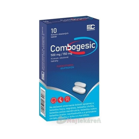 Combogesic 500 mg/150 mg 10 tabiel