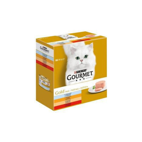 Gourmet Gold Mltp cons. cat patties 8x85g + Množstevná zľava Purina