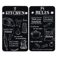 Kryty na sporák z tvrdeného skla v súprave 2 ks 52x30 cm Kitchen Rules – Maximex