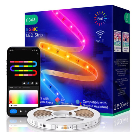 Inteligentný LED pásik NOUS F4, SMART, RGB+IC, WiFi, 18W, 5m