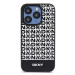 DKNY PU Leather Repeat Pattern Bottom Stripe MagSafe Apple iPhone 13 Pro DKHMP13LPSOSPK Black