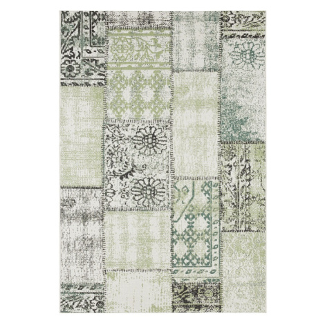 Kusový koberec Beach 103846 Green/Cream/Black – na ven i na doma - 80x150 cm NORTHRUGS - Hanse H