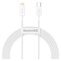 Dátový kábel Baseus Superior PD USB-C - Lightning 2,0 m 20W biely