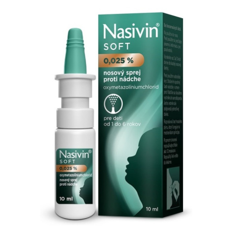 NASIVIN SOFT 0,025 % nosový sprej 10 ml