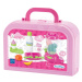Écoiffier kufrík s mixérom a potravinami Nursery pre bábiky 12 doplnkov 2877 ružový
