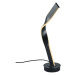 Čierna LED stolová lampa s kovovým tienidlom (výška  64,5 cm) Cicenza – CINQUE